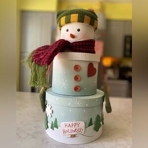 2003 Avon Snowman Nesting Boxes